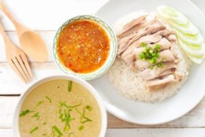 Hainanese chicken rice